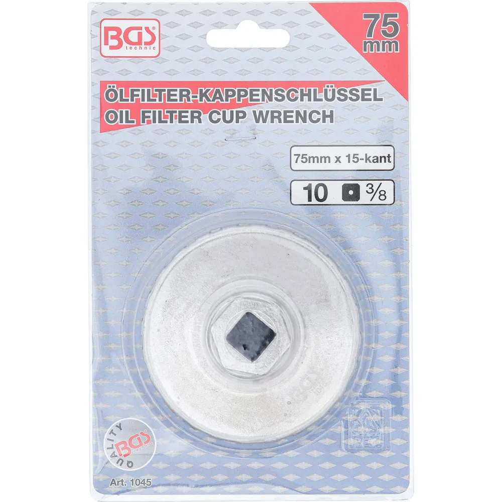 BGS Ölfilterschlüssel 15-kant Ø 75 mm für Chrysler / GM - 1045