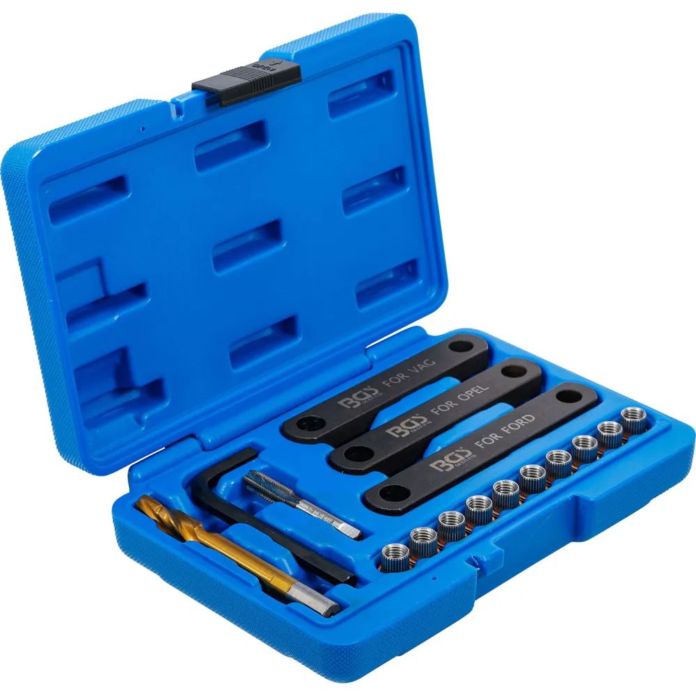 BGS Reparatur-Satz für Bremsgewinde M9 x 1,25 16tlg. - 148
