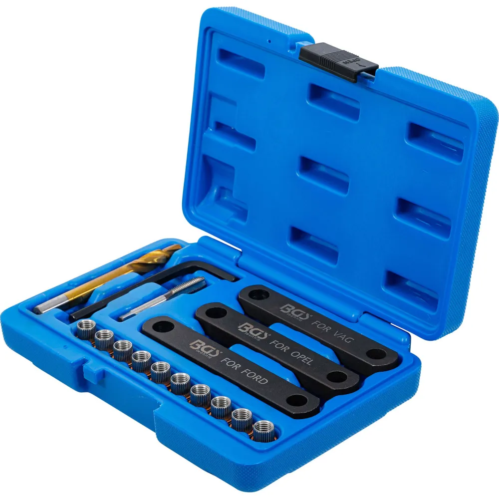 BGS Reparatur-Satz für Bremsgewinde M9 x 1,25 16tlg. - 148