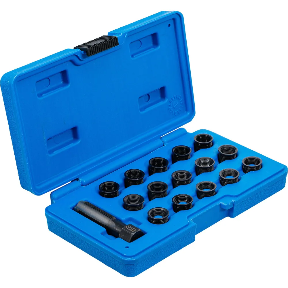 BGS Reparatursatz für Zündkerzengewinde M14 x 1,25 mm 16tlg. - 149