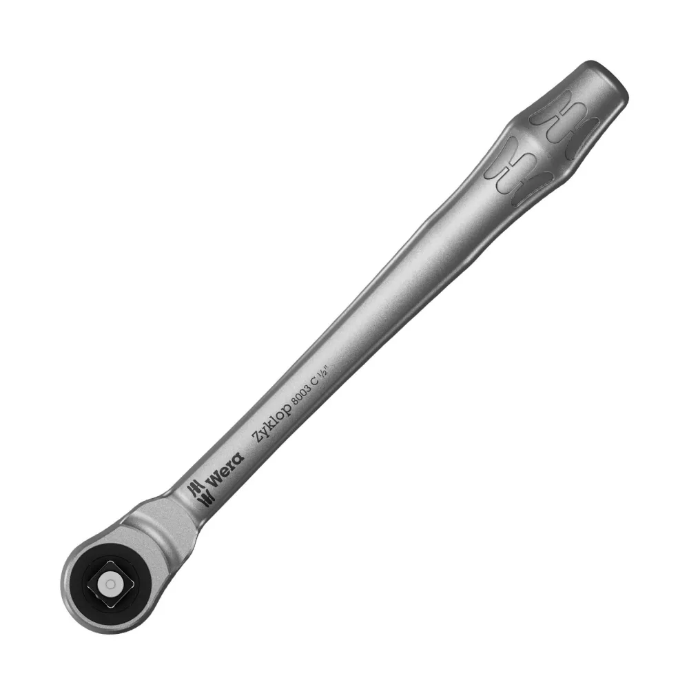 Wera 8003 C Zyklop Metal-Knarre mit Durchsteckvierkant mit 1/2"-Antrieb - 004063