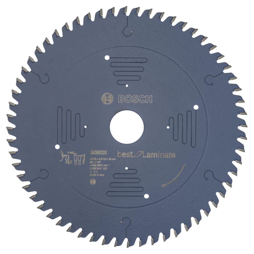 Bosch Kreissägeblatt Best Laminate, 216 x 30 x 2,5 mm, 60 - 2608642133