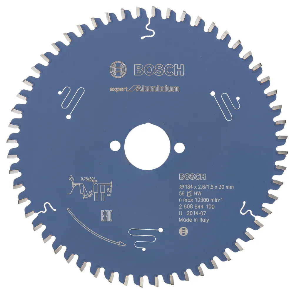 Bosch Kreissägeblatt Expert Aluminium für Handkreissägen 184 x 30 x 2,6 mm 56 - 2608644100