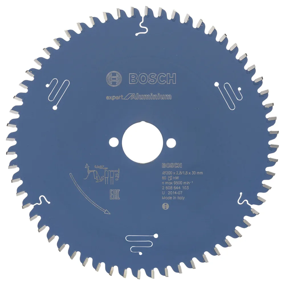 Bosch Kreissägeblatt Expert Aluminium für Handkreissägen 200 x 30 x 2,8 mm 60 - 2608644103