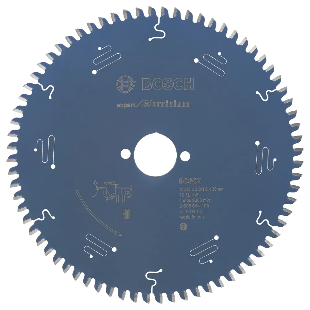 Bosch Kreissägeblatt Expert Aluminium für Handkreissägen 210 x 30 x 2,8 mm 72 - 2608644105