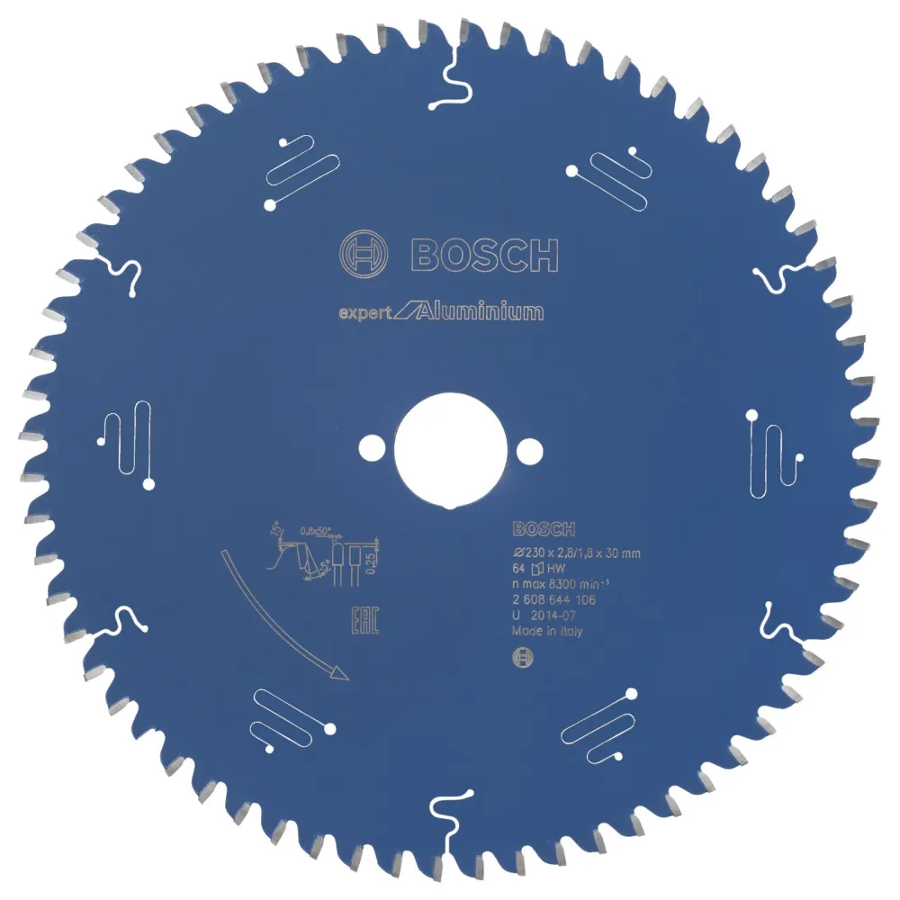 Bosch Kreissägeblatt Expert Aluminium für Handkreissägen 230 x 30 x 2,8 mm 64 - 2608644106