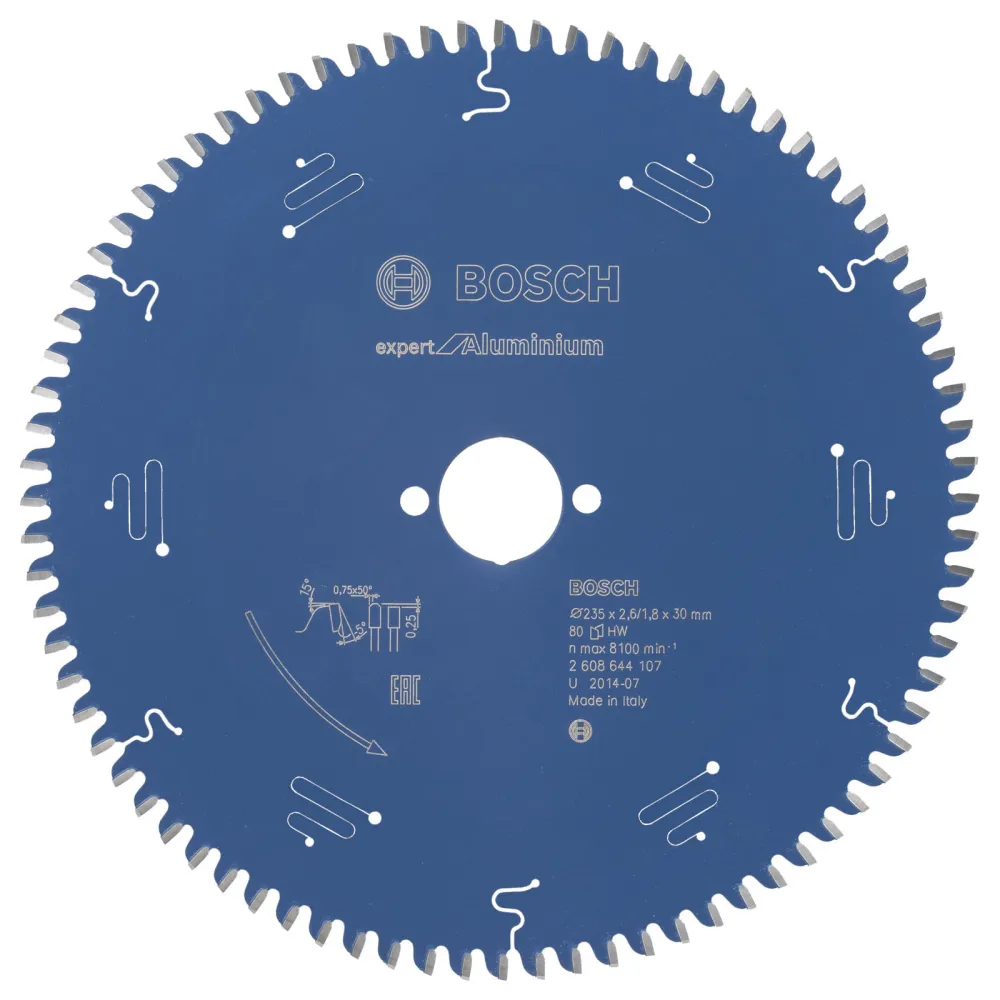 Bosch Kreissägeblatt Expert Aluminium für Handkreissägen 235 x 30 x 2,6 mm 80 - 2608644107