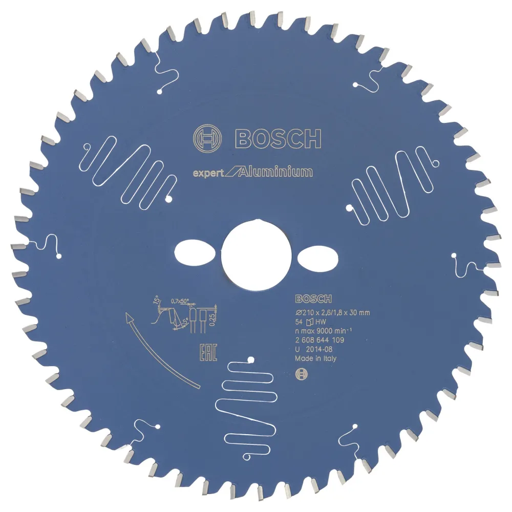 Bosch Kreissägeblatt Expert Aluminium für Kapp- und Gehrungssägen 210 x 30 x 2,6 mm 54 - 2608644109