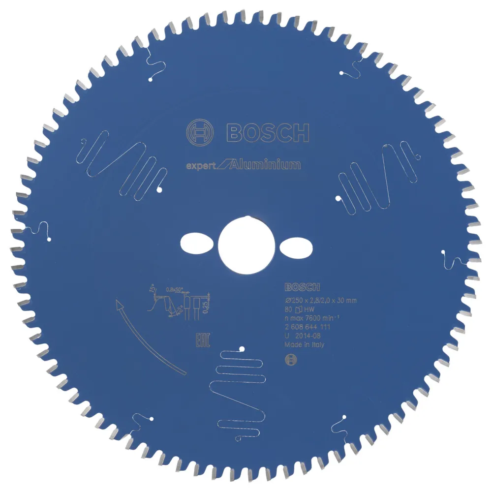 Bosch Kreissägeblatt Expert Aluminium für Kapp- und Gehrungssägen 250 x 30 x 2,8 mm 80 - 2608644111