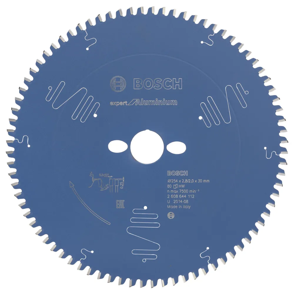 Bosch Kreissägeblatt Expert Aluminium für Kapp- und Gehrungssägen 254 x 30 x 2,8 80 - 2608644112