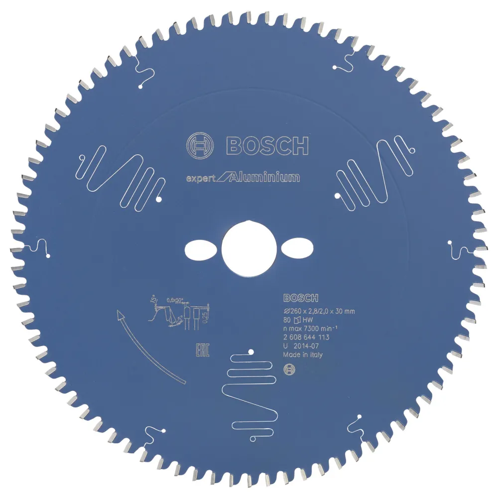 Bosch Kreissägeblatt Expert Aluminium für Kapp- und Gehrungssägen 260 x 30 x 2,8 mm 80 - 2608644113