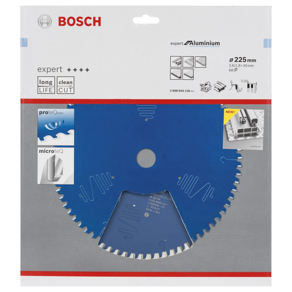 Bosch Kreissägeblatt Expert Aluminium für Tischsägen 225 x 30 x 2,6 mm 68 - 2608644118