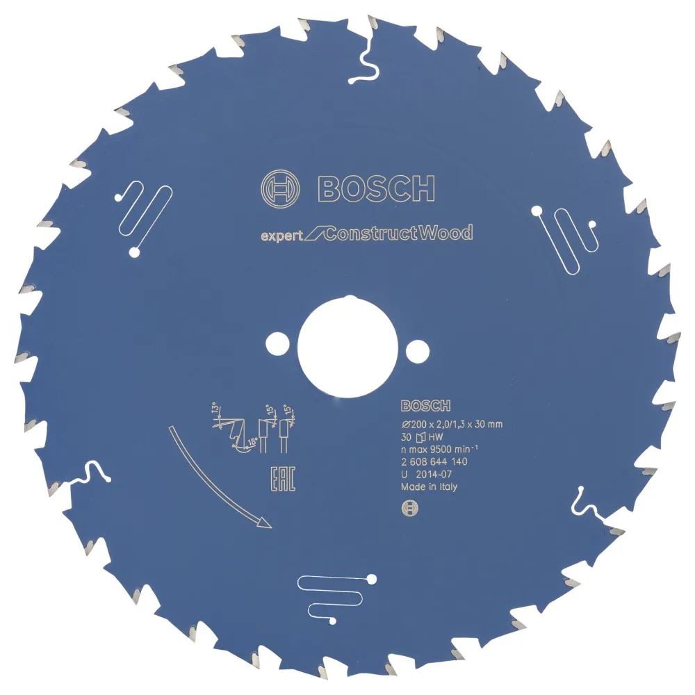 Bosch Kreissägeblatt Expert Construct Wood für Handkreissägen 200 x 30 x 2 mm 30 - 2608644140