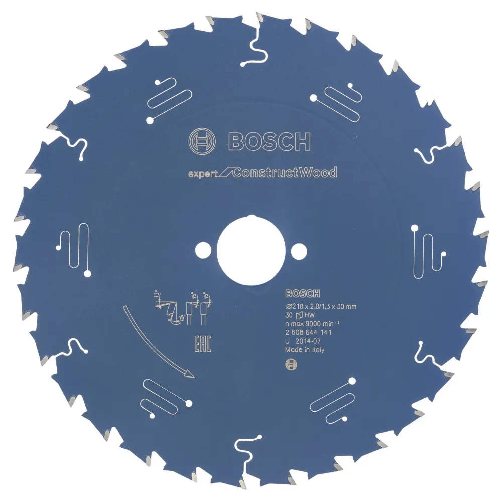 Bosch Kreissägeblatt Expert Construct Wood für Handkreissägen 210 x 30 x 2 mm 30 - 2608644141