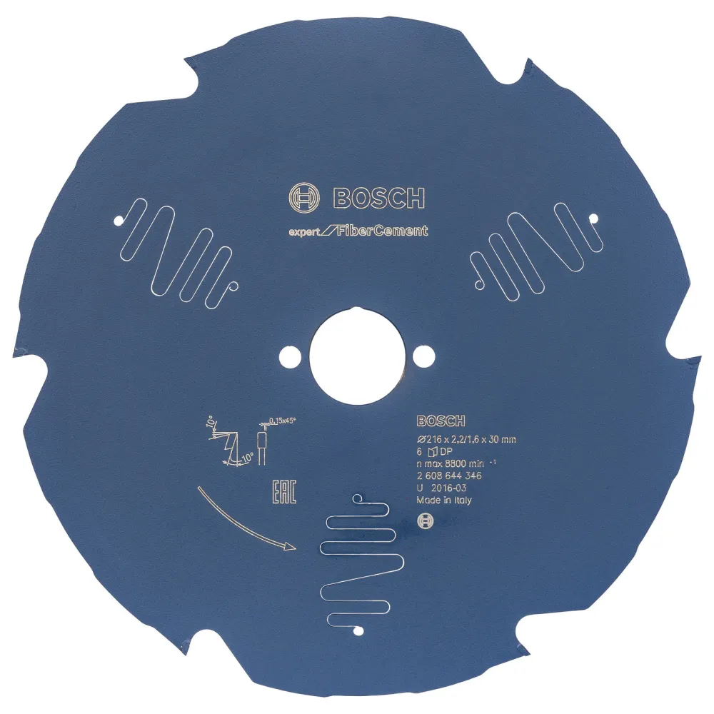 Bosch Kreissägeblatt Expert Fibre Cement für Kapp- und Gehrungssägen 216 x 30 x 2,2 mm 6 - 2608644346