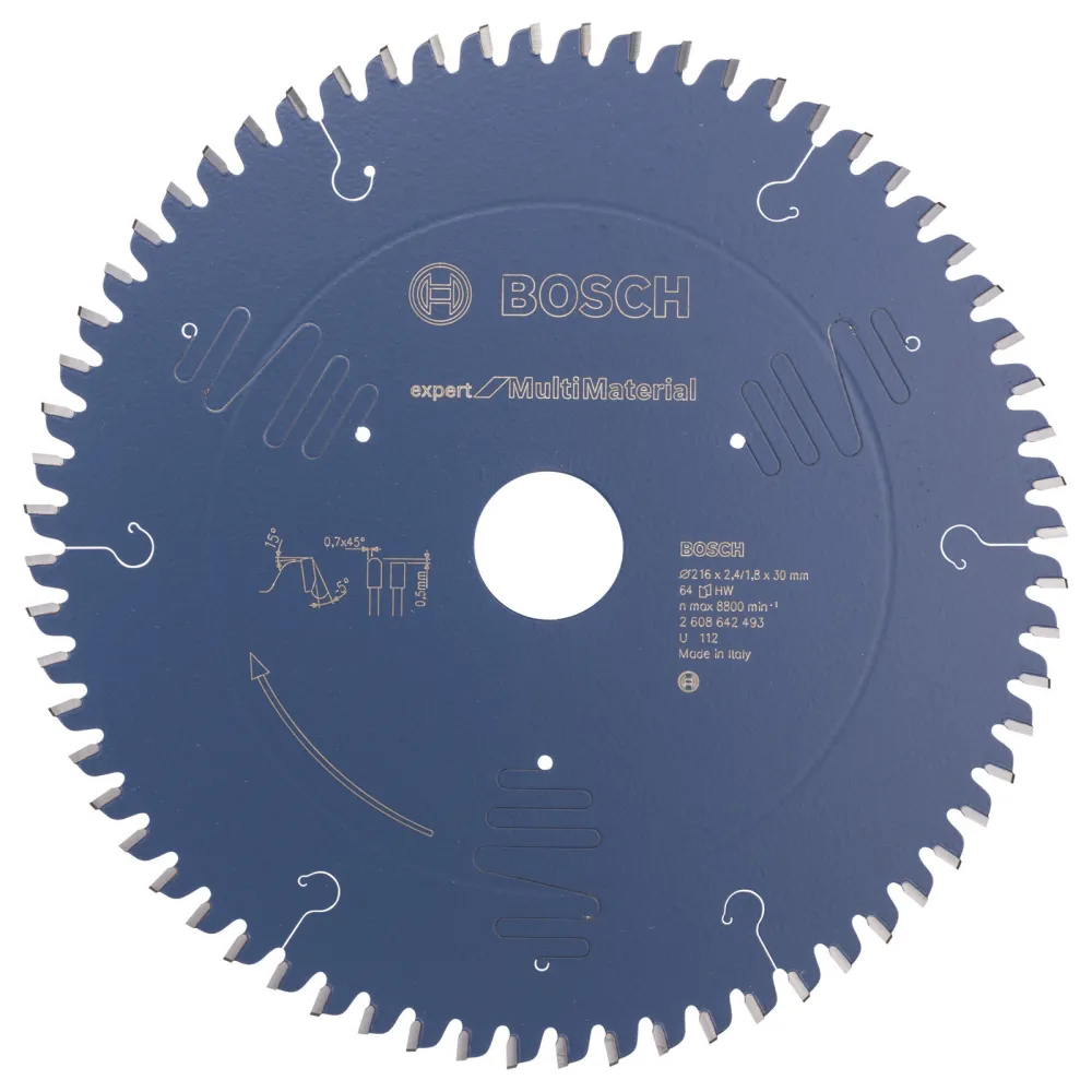 Bosch Kreissägeblatt Expert Multi Material für Kapp- und Gehrungssägen 216 x 30 x 2,4 mm 64 - 2608642493
