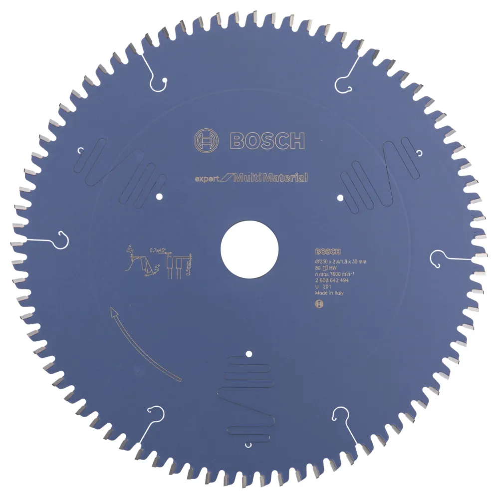 Bosch Kreissägeblatt Expert Multi Material für Kapp- und Gehrungssägen 250 x 30 x 2,4 mm 80 - 2608642494