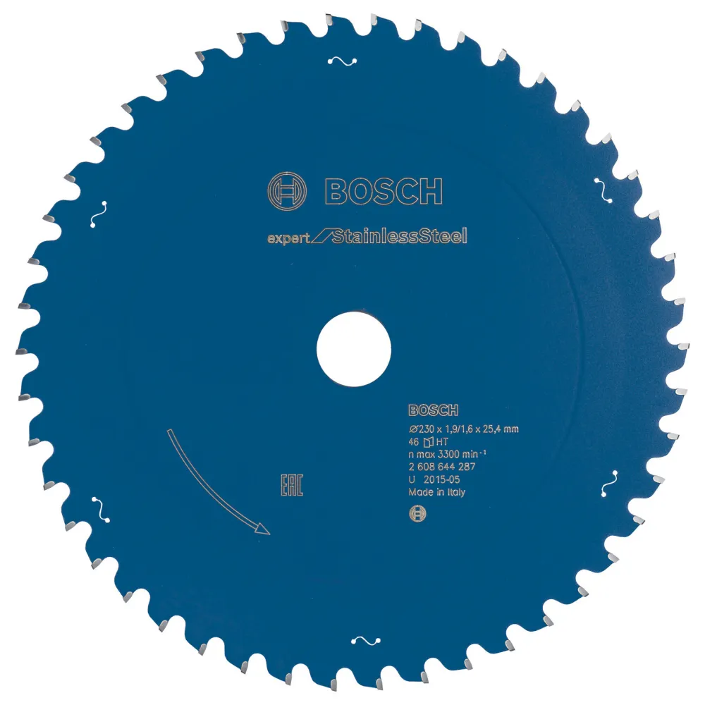 Bosch Kreissägeblatt Expert Stainless Steel für Handkreissägen 230 x 20 x 1,9 mm 46 Zähne - 2608644287