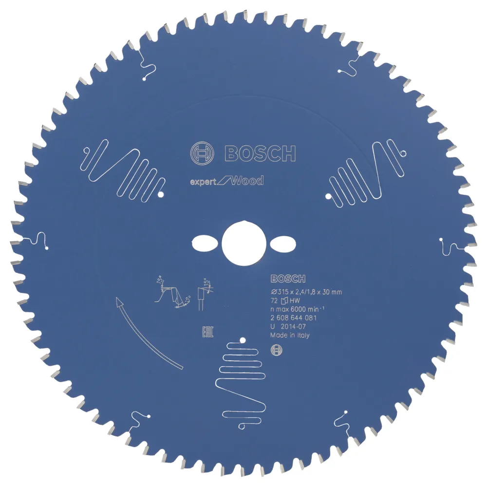 Bosch Kreissägeblatt Expert Wood für Kapp- und Gehrungssägen 315 x 30 x 2,4 mm 72 - 2608644081