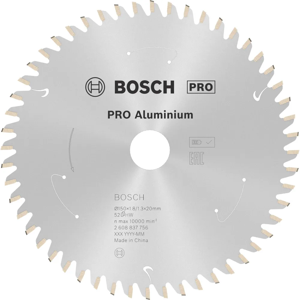 Bosch PRO Aluminium cordless Blatt für Kreissägen 150 x 1,8 x 20 mm - 2608837756