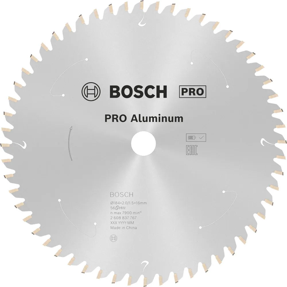Bosch PRO Aluminium cordless Blatt für Kreissägen 184 x 2 x 16 mm - 2608837767