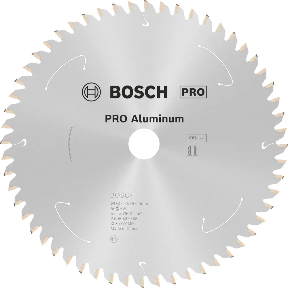 Bosch PRO Aluminium cordless Blatt für Kreissägen 184 x 2 x 20 mm - 2608837768