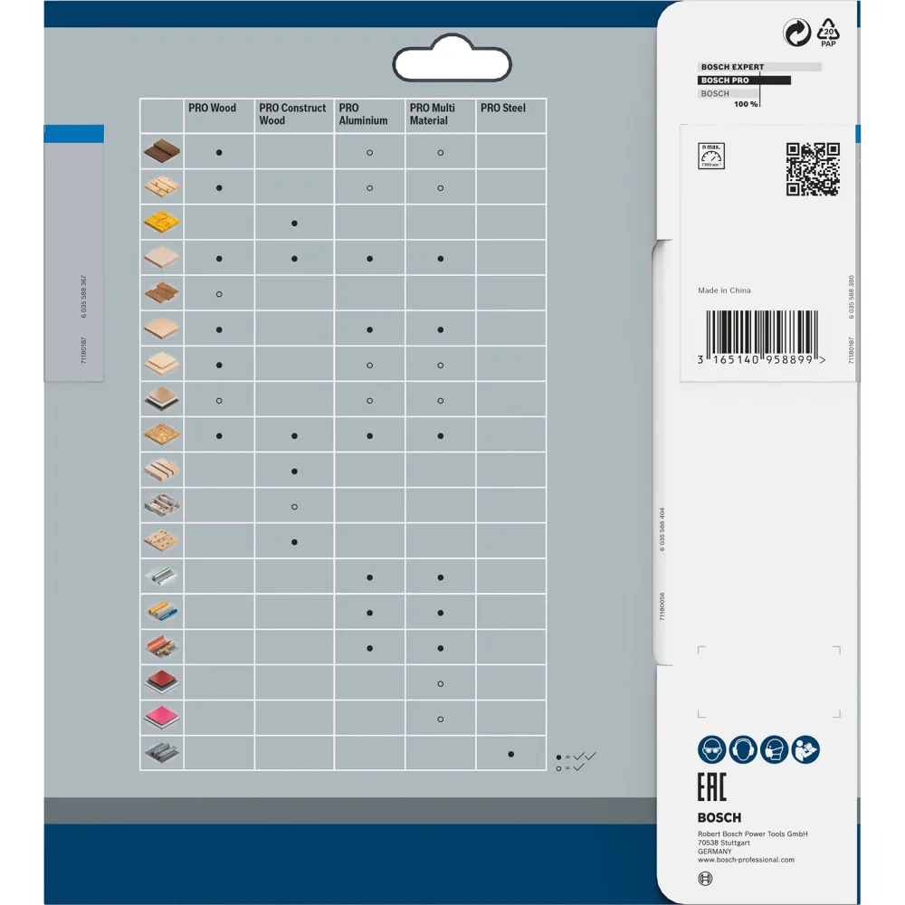 Bosch PRO Aluminium cordless Blatt für Kreissägen 184 x 2 x 20 mm - 2608837768