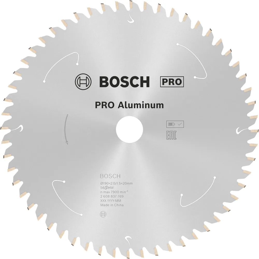 Bosch PRO Aluminium cordless Blatt für Kreissägen 190 x 2 x 20 mm - 2608837769