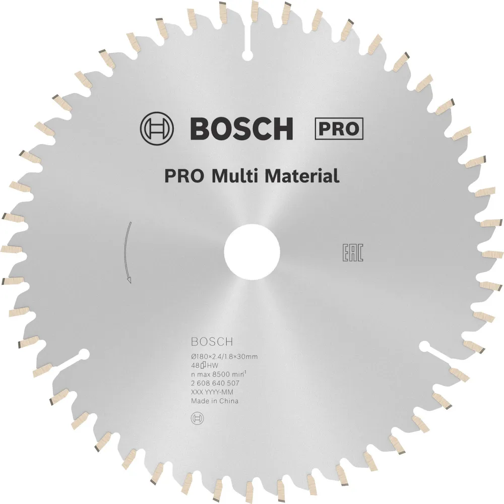 Bosch PRO Multi Material Kreissägeblatt 180 x 2,4 x 30 mm - 2608640507
