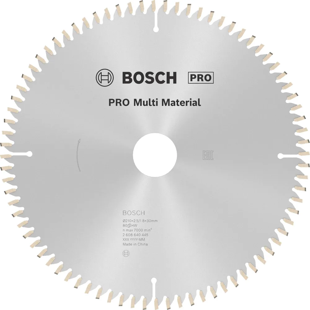 Bosch PRO Multi Material Kreissägeblatt 210 x 2,5 x 30 mm - 2608640445