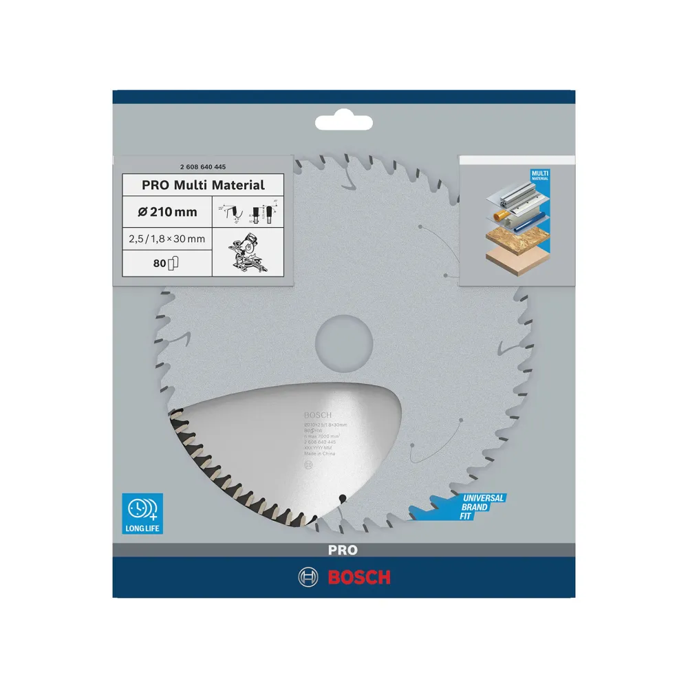 Bosch PRO Multi Material Kreissägeblatt 210 x 2,5 x 30 mm - 2608640445