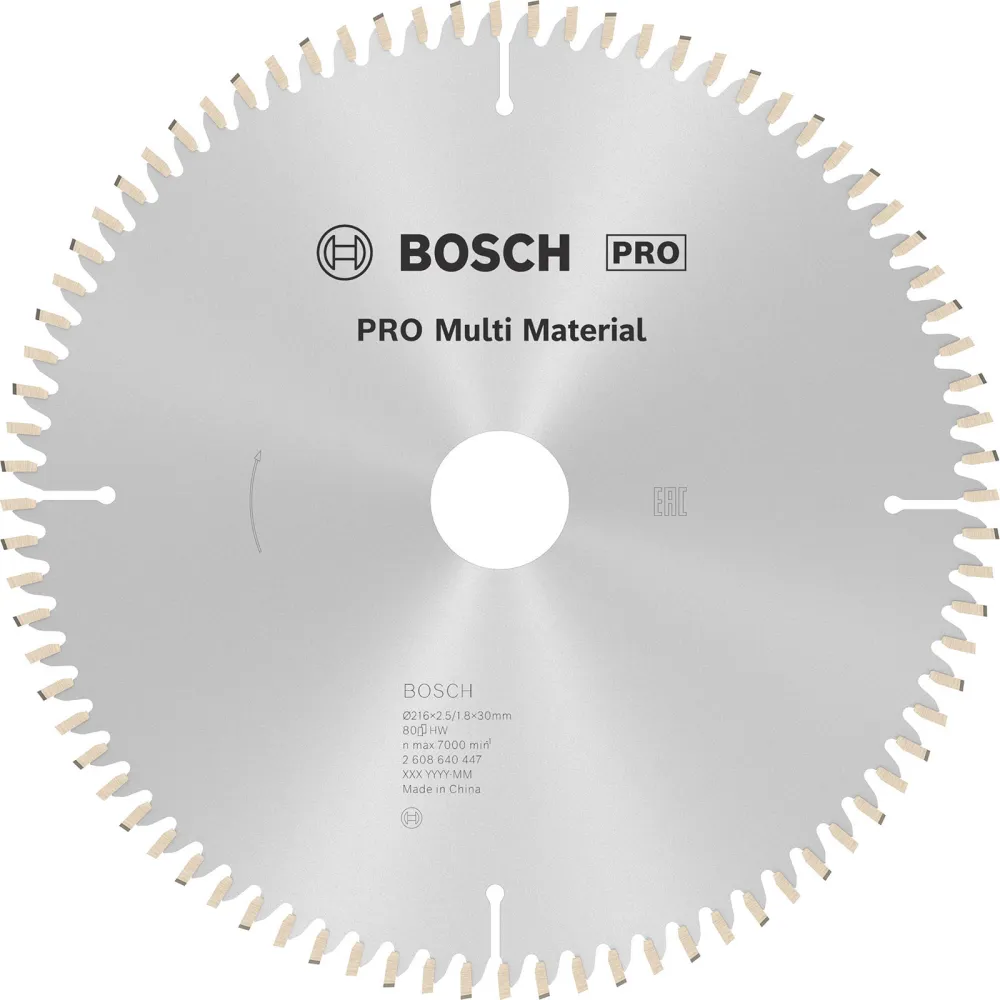 Bosch PRO Multi Material Kreissägeblatt 216 x 2,5 x 30 mm - 2608640447