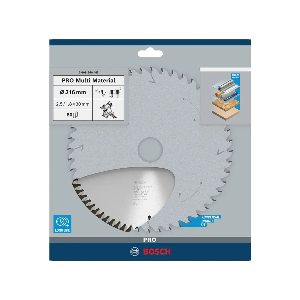 Bosch PRO Multi Material Kreissägeblatt 216 x 2,5 x 30 mm - 2608640447