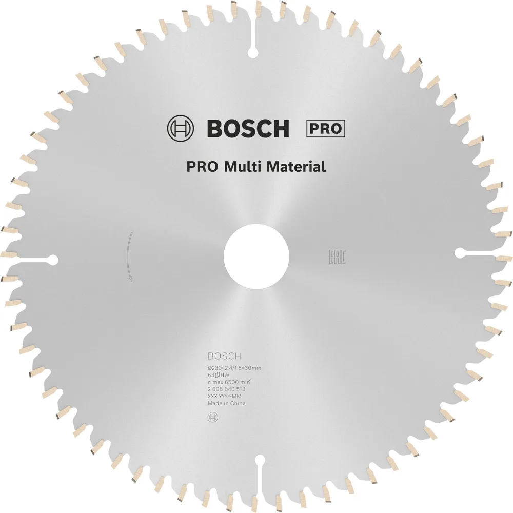 Bosch PRO Multi Material Kreissägeblatt 230 x 2,4 x 30 mm - 2608640513