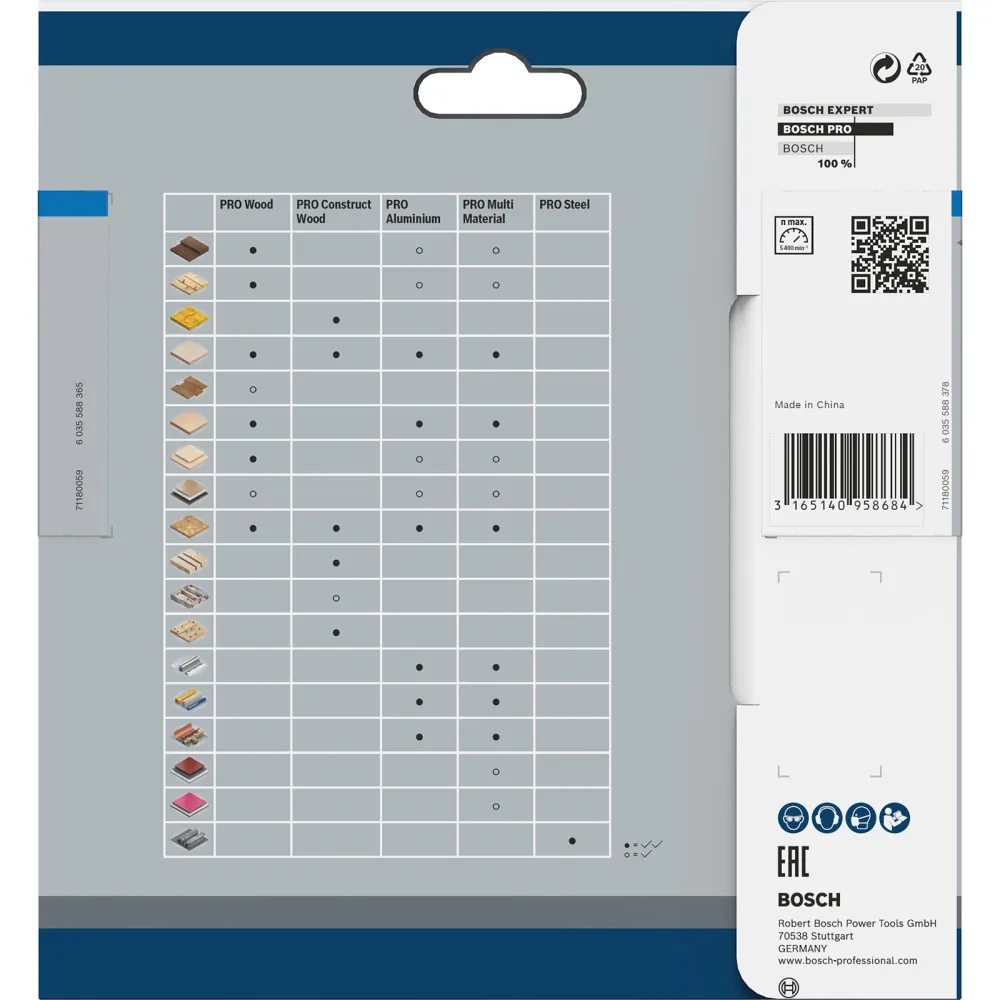 Bosch PRO Steel cordless Blatt für Kreissägen 136 x 1,6 x 20 mm - 2608837746