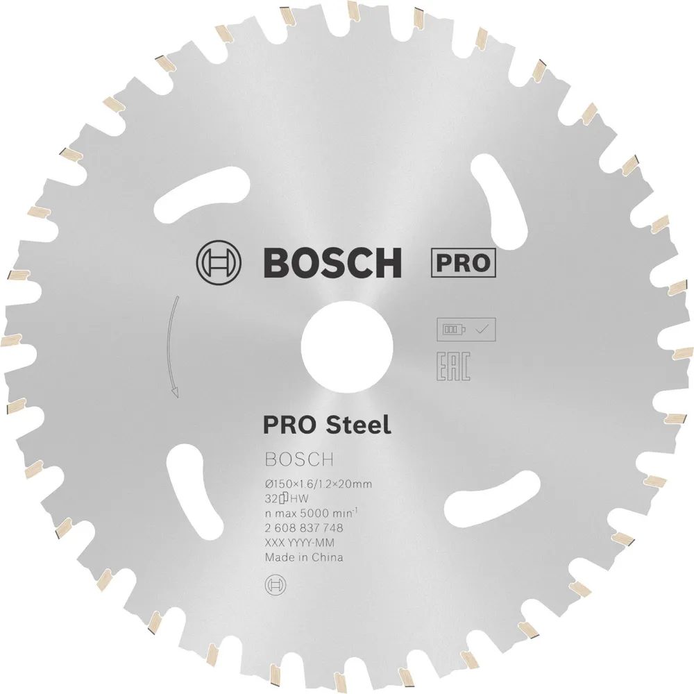 Bosch PRO Steel cordless Blatt für Kreissägen 150 x 1,6 x 20 mm - 2608837748