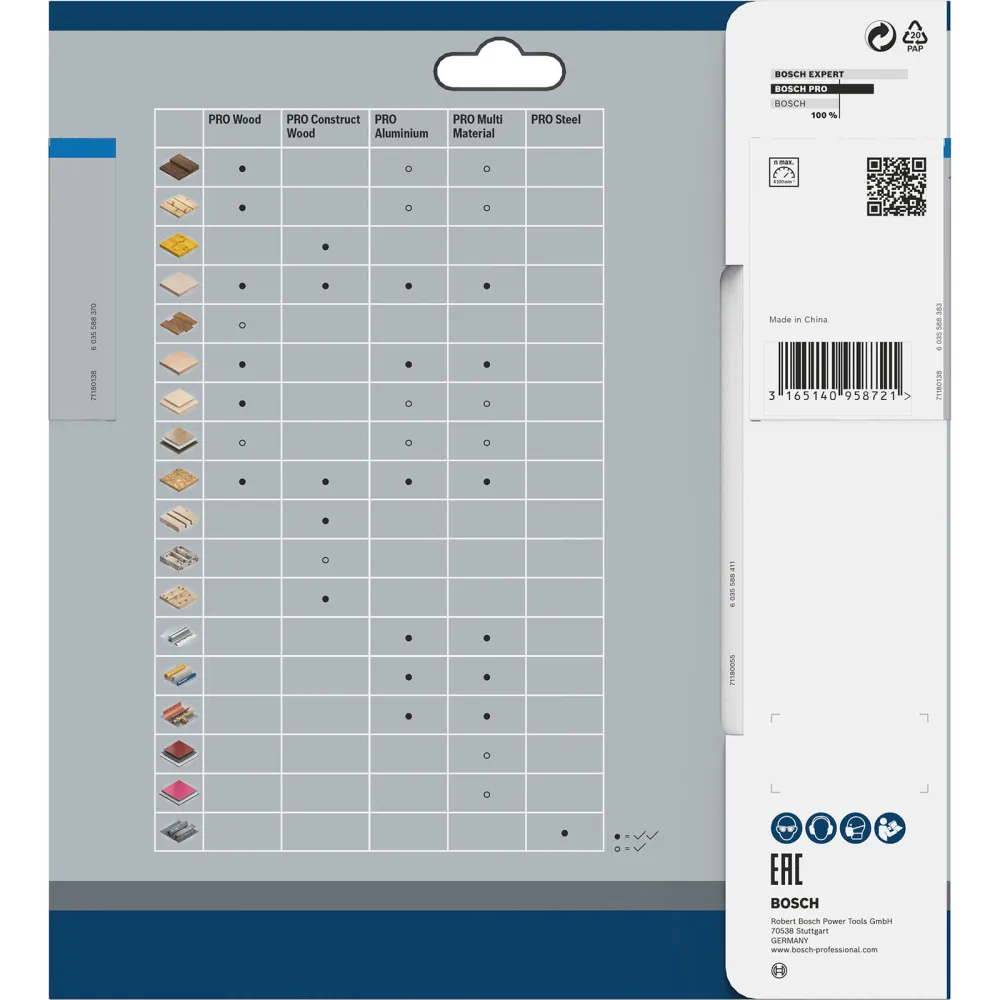 Bosch PRO Steel cordless Blatt für Kreissägen 173 x 1,6 x 20 mm - 2608837750