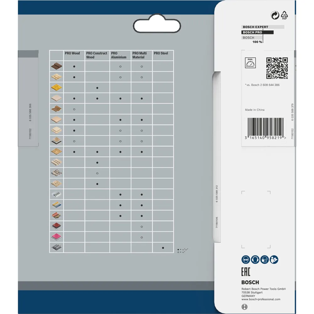 Bosch PRO Wood cordless Blatt für Kreissägen 150 x 1,6 x 20 mm - 2608837674