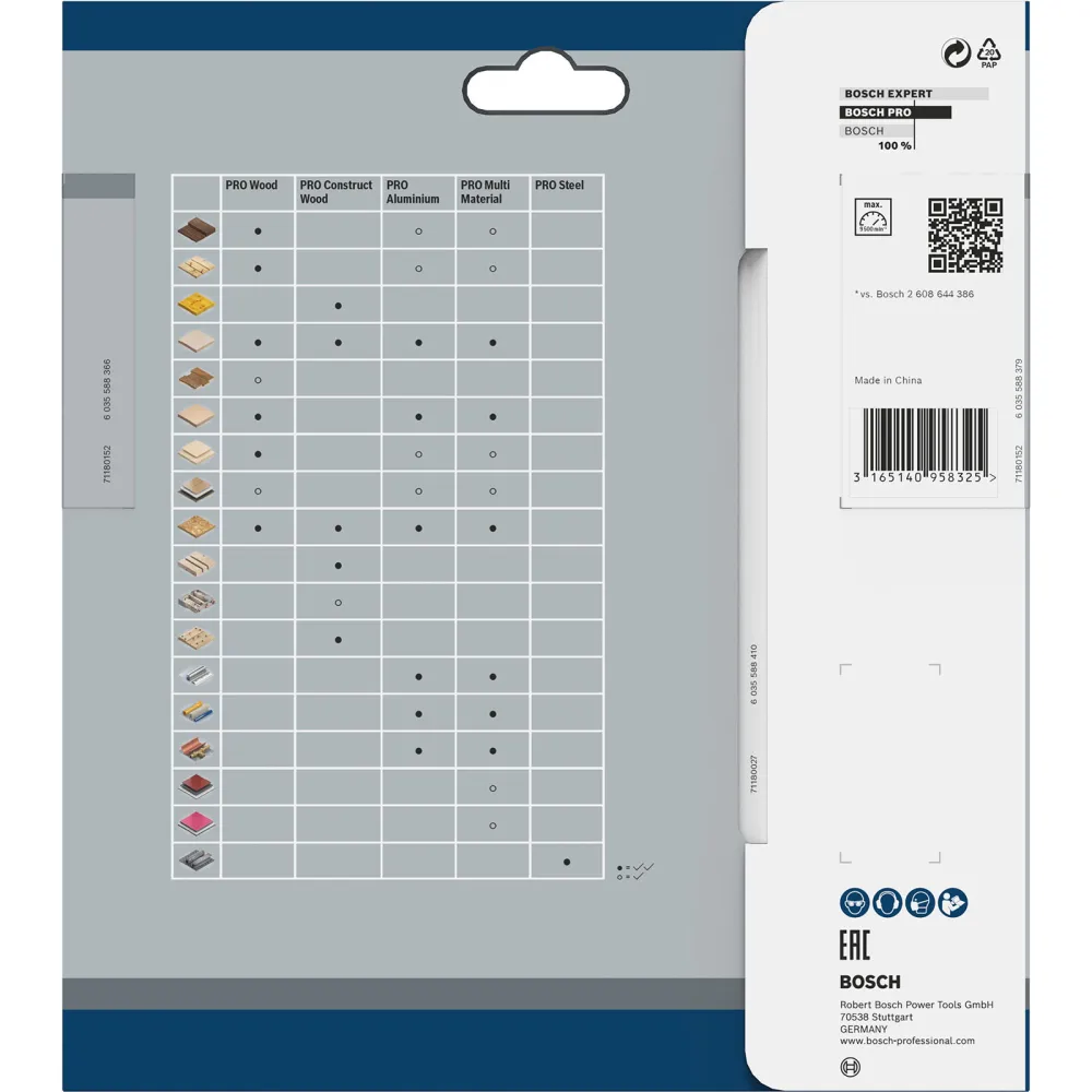 Bosch PRO Wood cordless Blatt für Kreissägen 165 x 1,5 x 20 mm - 2608837685