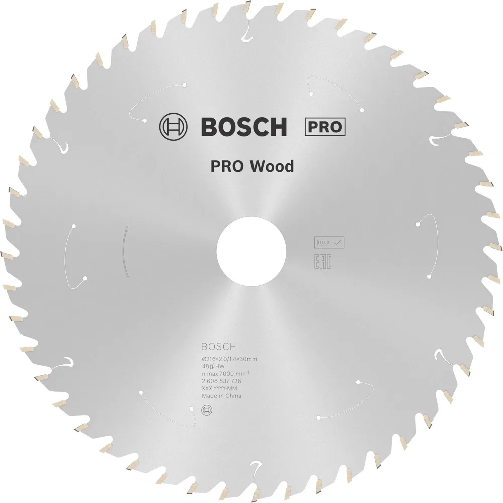 Bosch PRO Wood cordless Blatt für Kreissägen 216 x 1,7 x 30 mm - 2608837726