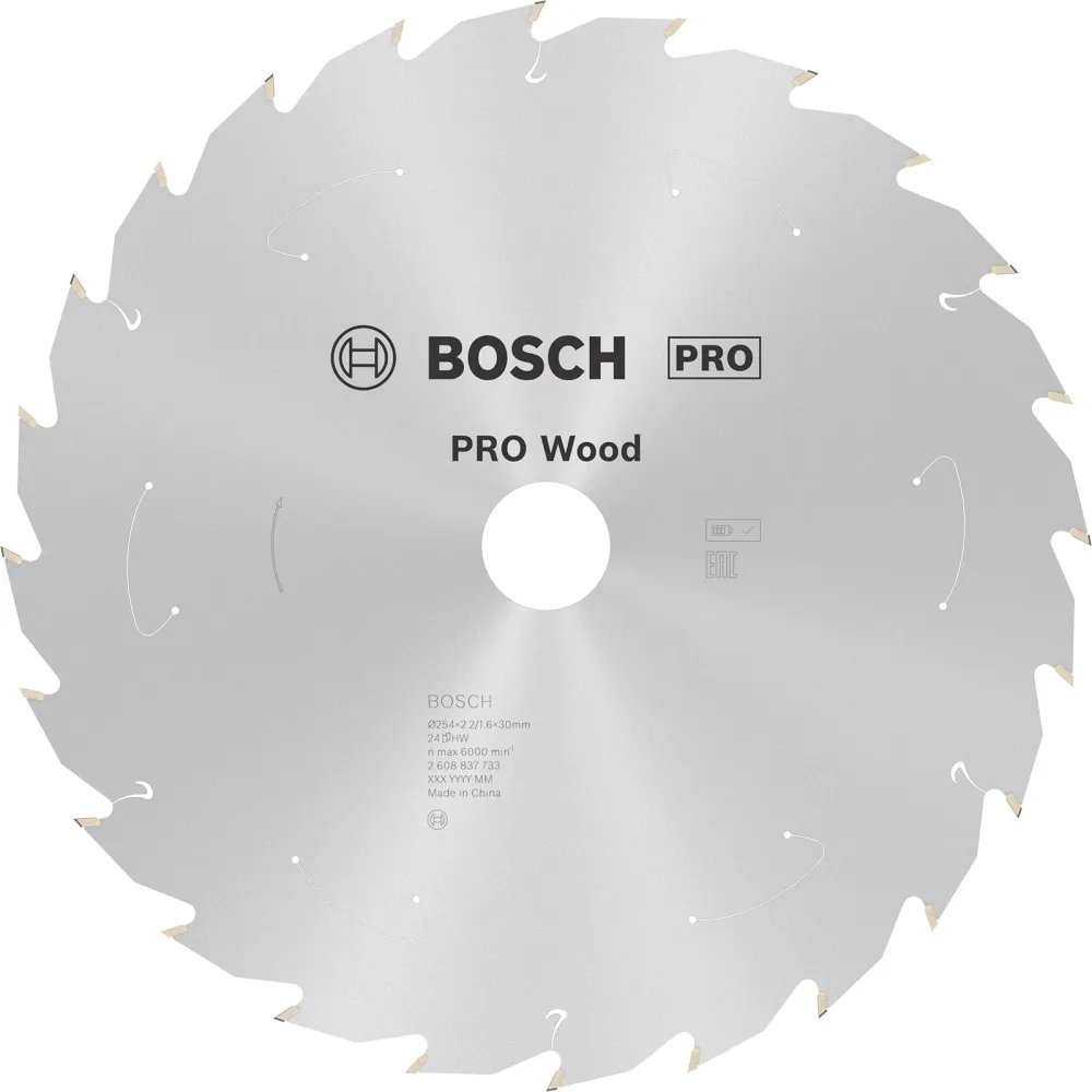 Bosch PRO Wood cordless Blatt für Kreissägen 254 x 2,2 x 30 mm - 2608837733