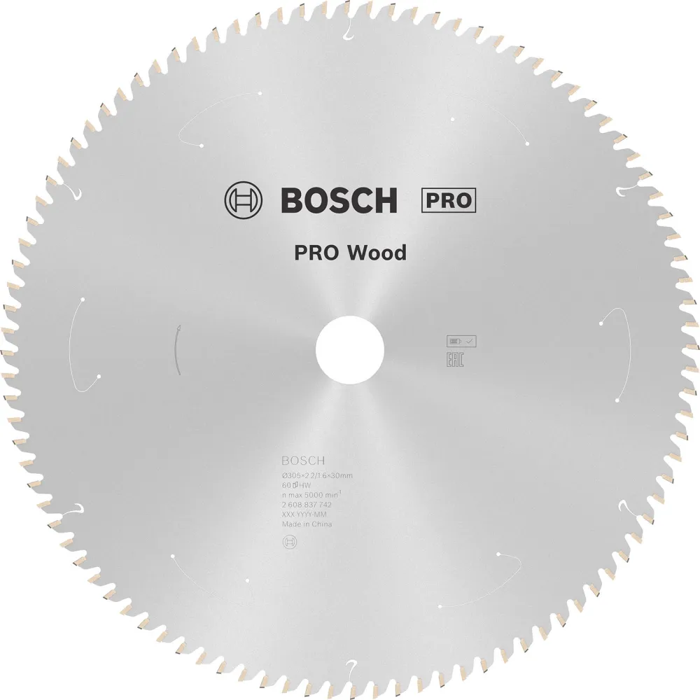 Bosch PRO Wood cordless Blatt für Kreissägen 305 x 2,2 x 30 mm - 2608837742