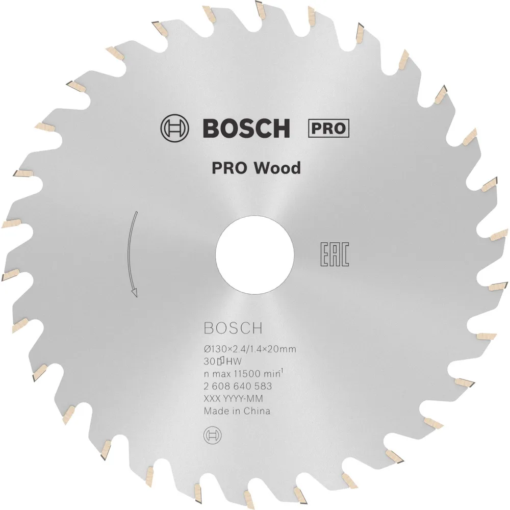 Bosch PRO Wood Kreissägeblatt 130 x 2,4 x 20 mm - 2608640583