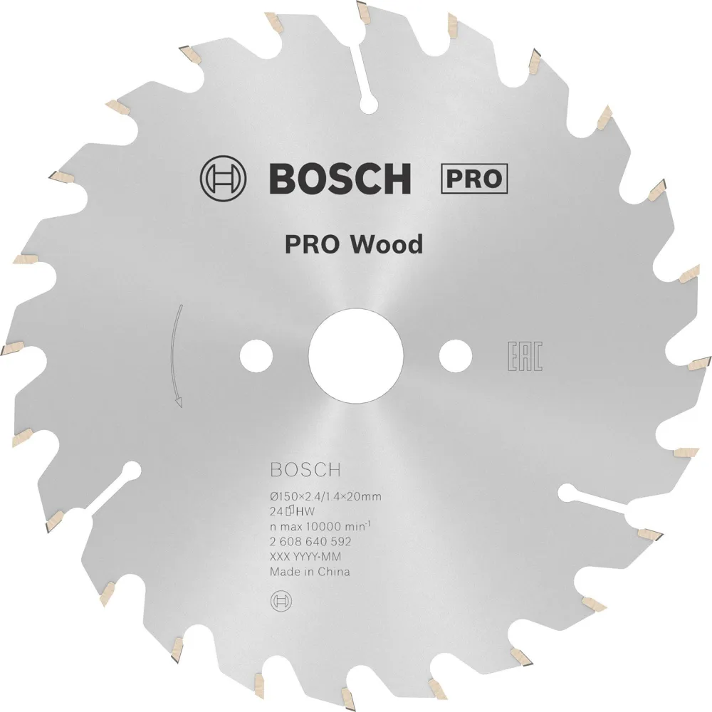 Bosch PRO Wood Kreissägeblatt 150 x 2,4 x 20 mm - 2608640592