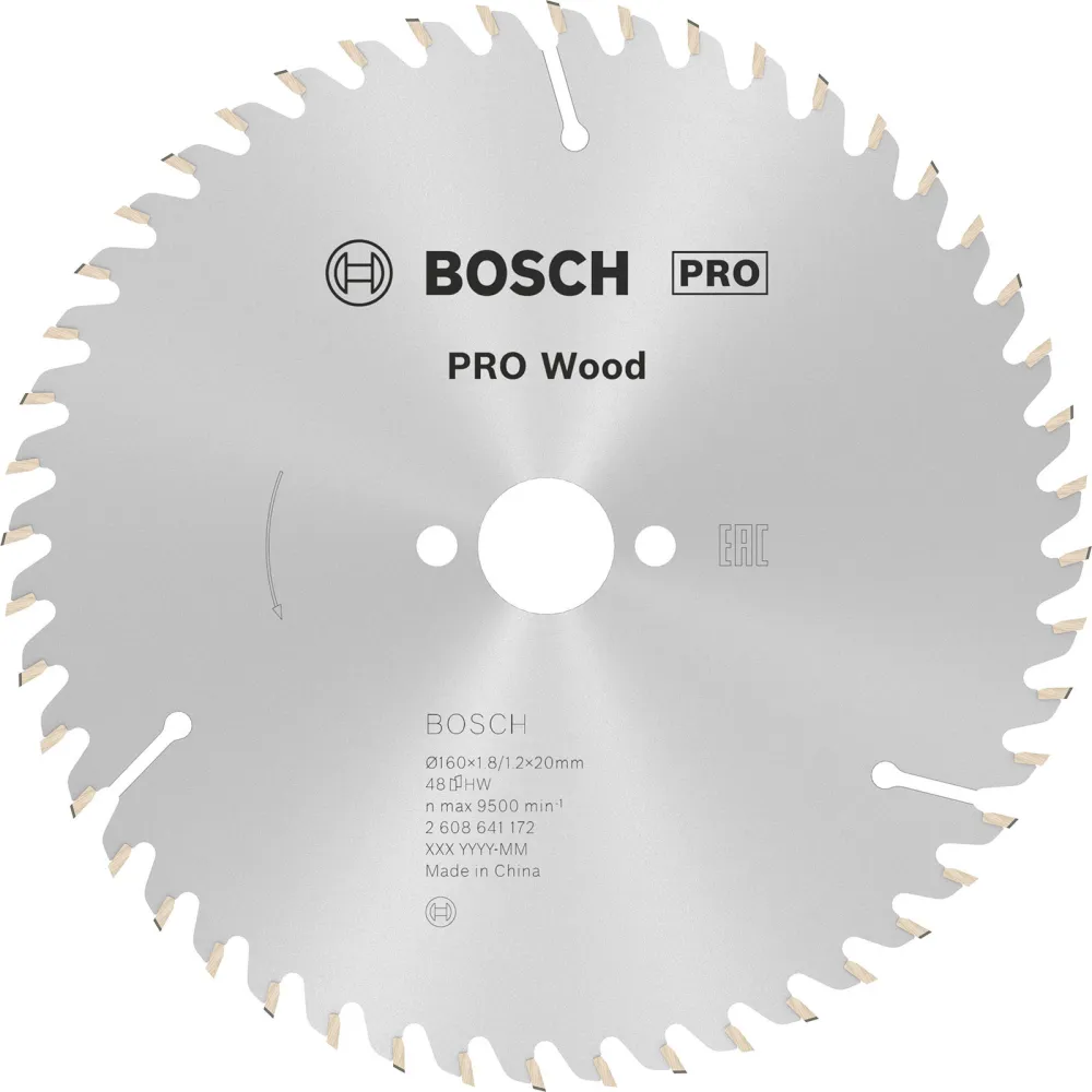 Bosch PRO Wood Kreissägeblatt 160 x 1,8 x 20 mm - 2608641172