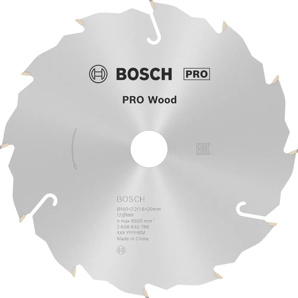 Bosch PRO Wood Kreissägeblatt 160 x 2,2 x 20 mm - 2608640786