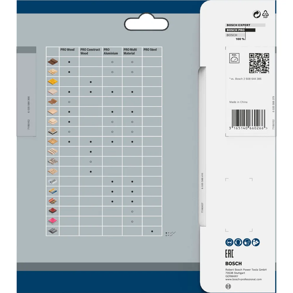Bosch PRO Wood Kreissägeblatt 165 x 1,7 x 20 mm - 2608642601