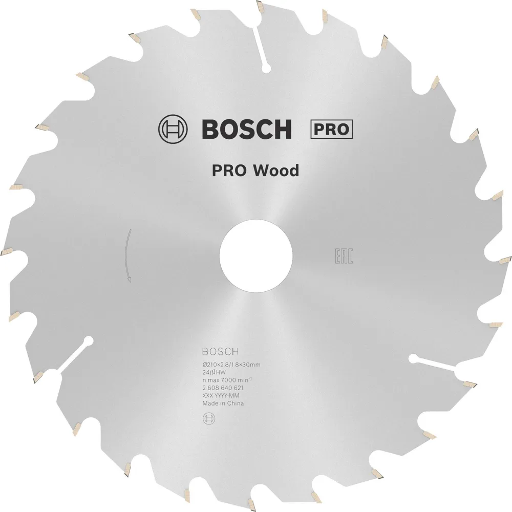 Bosch PRO Wood Kreissägeblatt 210 x 2,8 x 30 mm - 2608640621