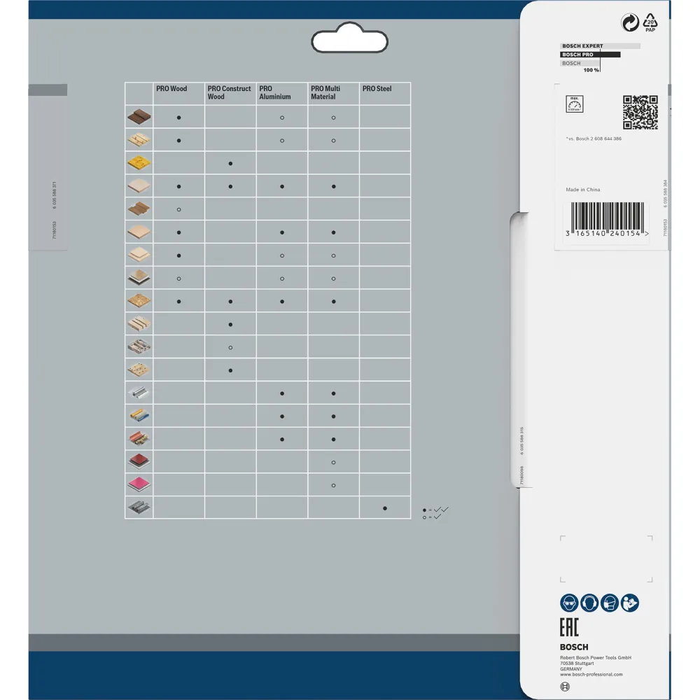 Bosch PRO Wood Kreissägeblatt 230 x 2,4 x 30 mm - 2608640804