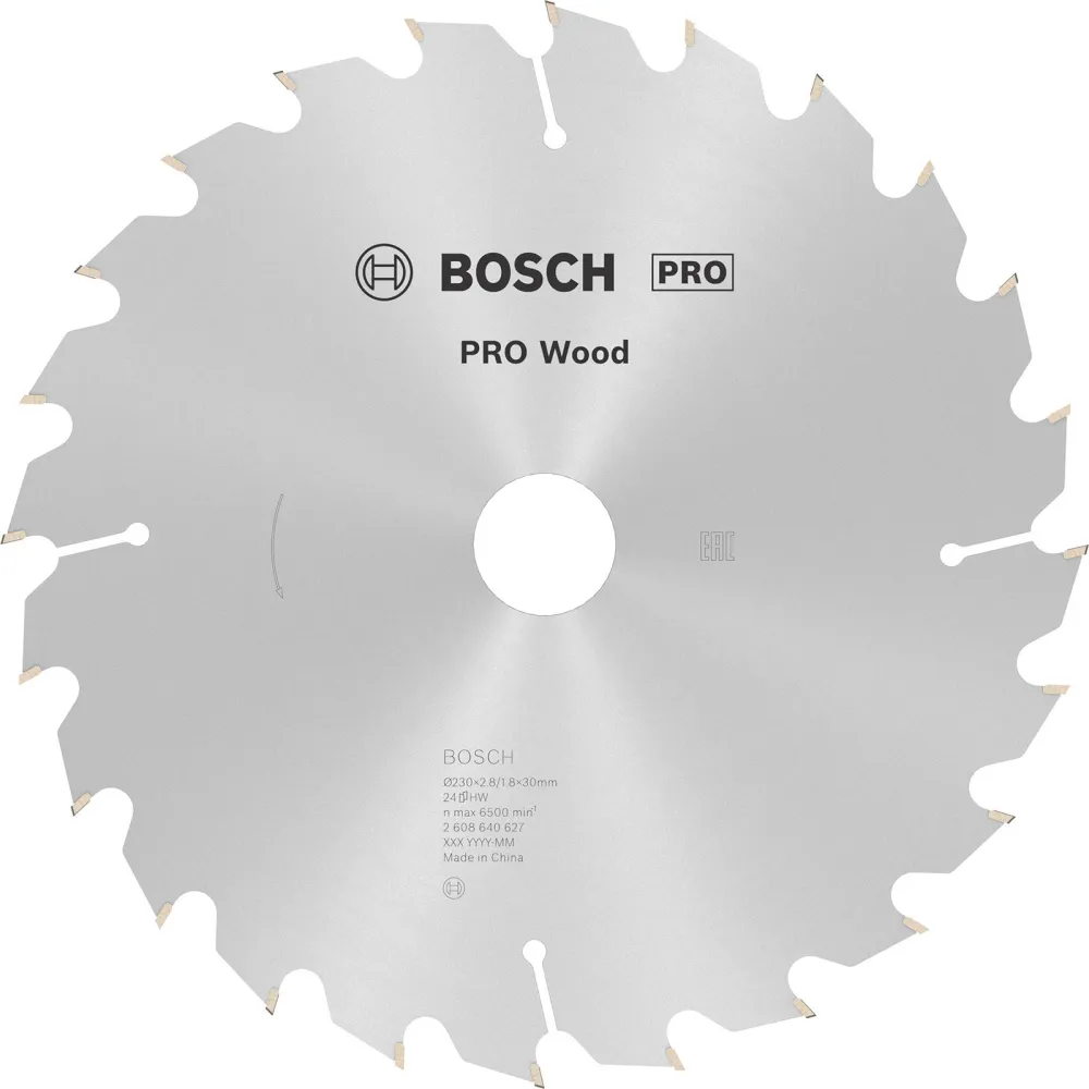 Bosch PRO Wood Kreissägeblatt 230 x 2,8 x 30 mm - 2608640627